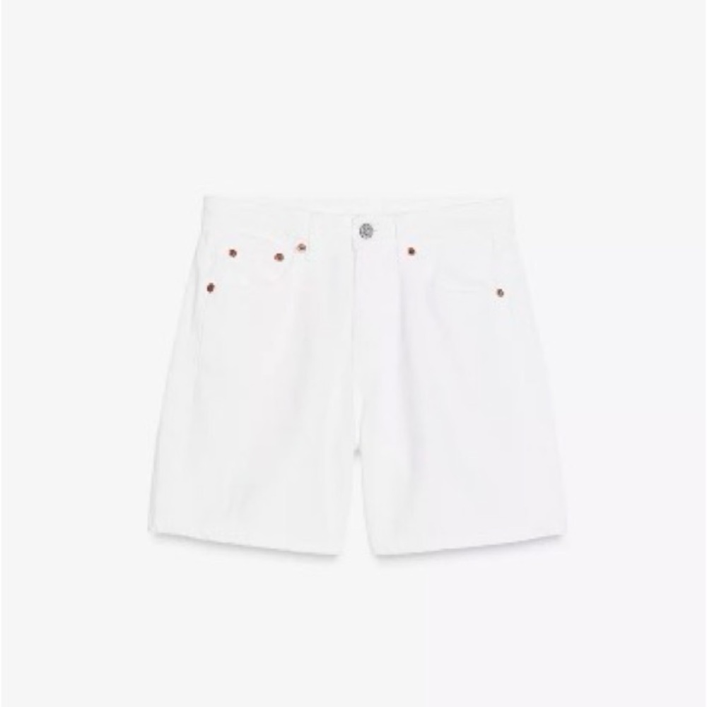 Zara White Jean Shorts